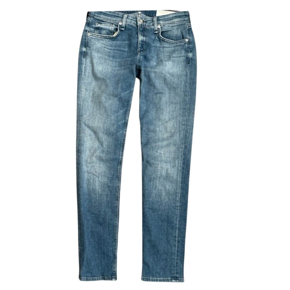 Rag & Bone Jeans Womens 24 Slim Straight Blue Medium Wash EUC